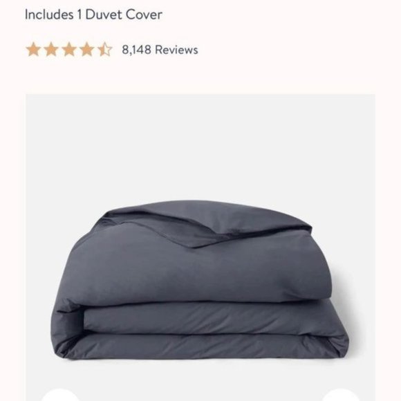 Brooklinen Bedding Brooklinen Luxe Graphite Dark Grey King Duvet No